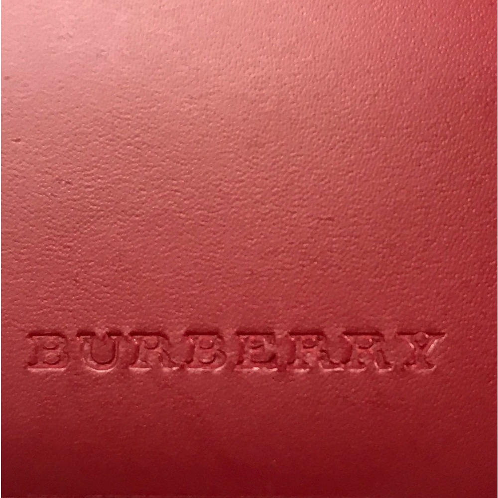 BURBERRY Red Nova Check Leather Bifold Wallet ❤️‍🔥 - Picture 10 of 17